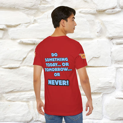 "Do something today… or tomorrow… or never." Cat T-Shirt| Front & Back Design | Nunu&Miao Studio