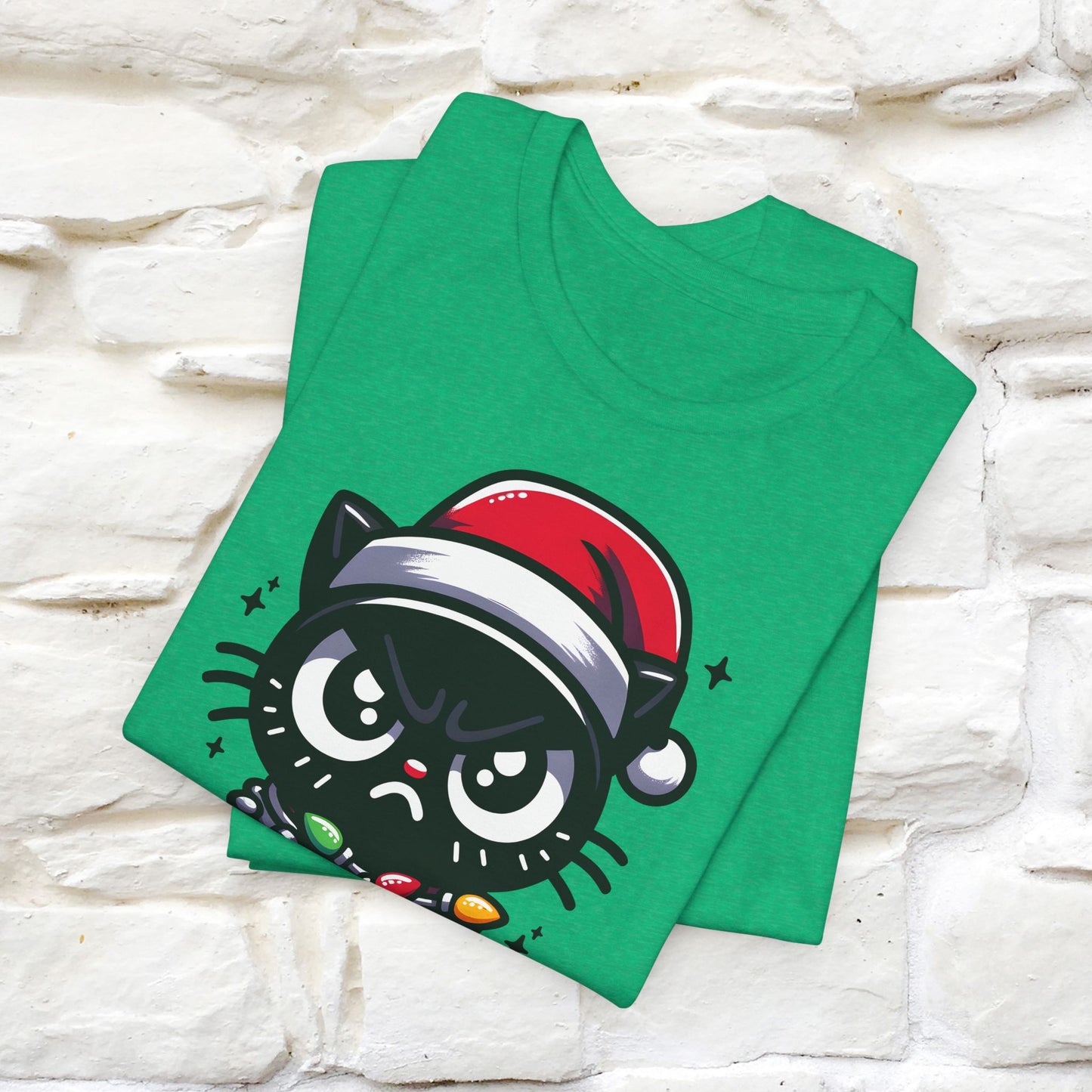 Is This Jolly Enough? | Funny Cat Christmas Shirt for Men & Women | 100% Cotton