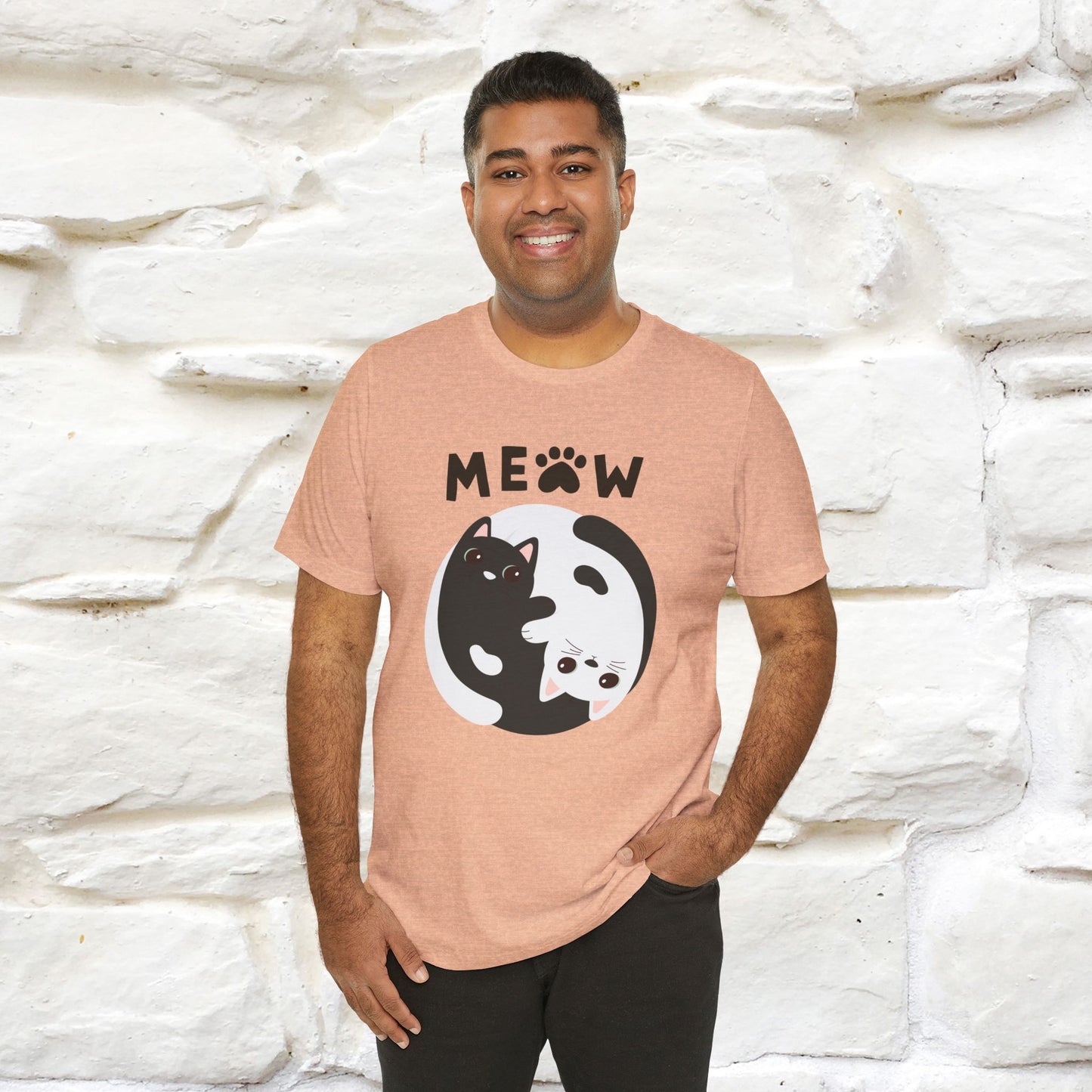 ''Ying Yang Meow''  Cat T-shirt for Men and Women  100% Cotton*