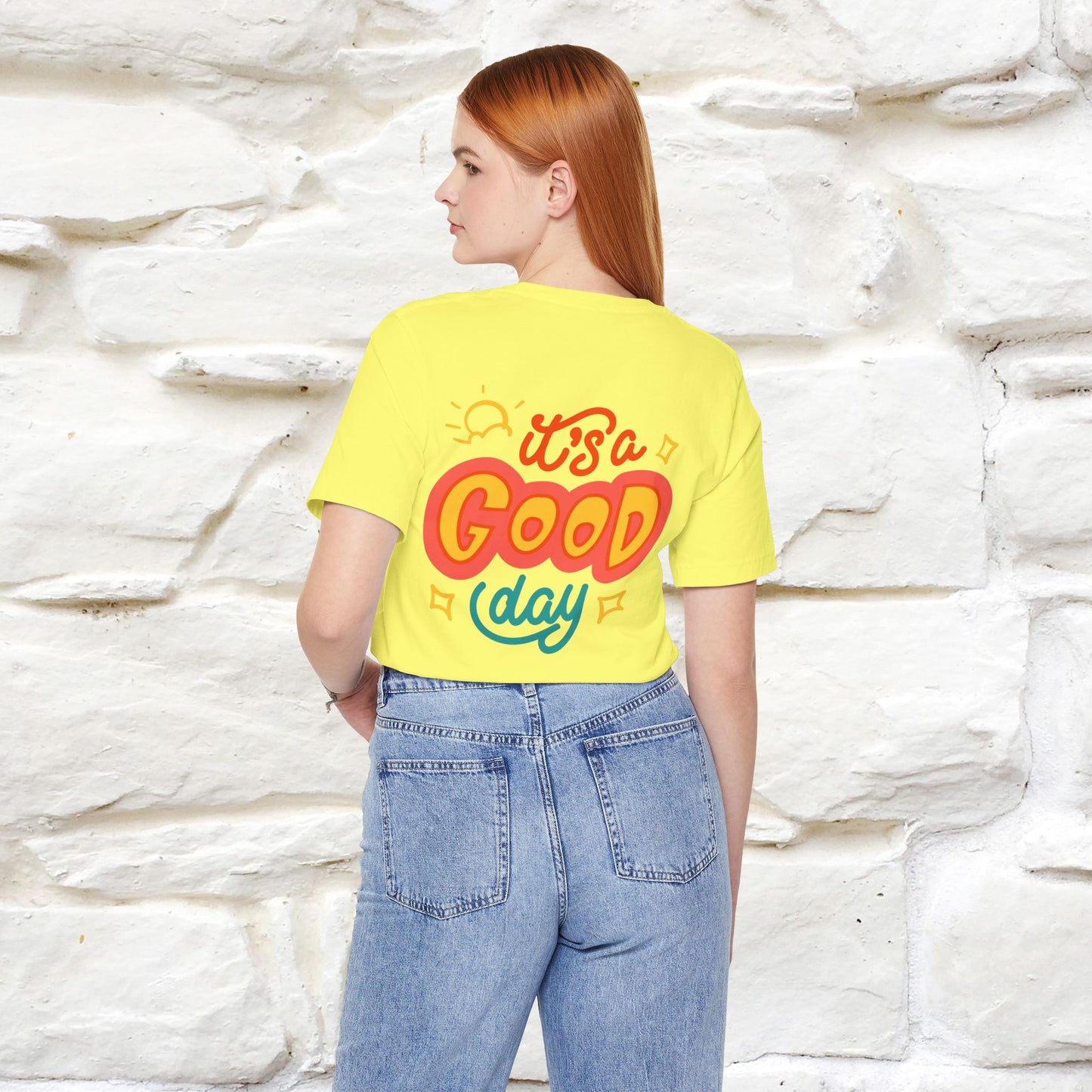 ""It's A Good Day" Cat T-Shirt| Front & Back Design | Nunu&Miao Studio