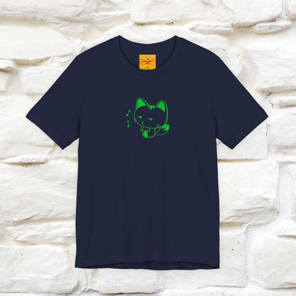 "Happiness Comes From Peace, Peace Comes From Indifference" Cat T-Shirt| Front & Back Design | Nunu&Miao Studio