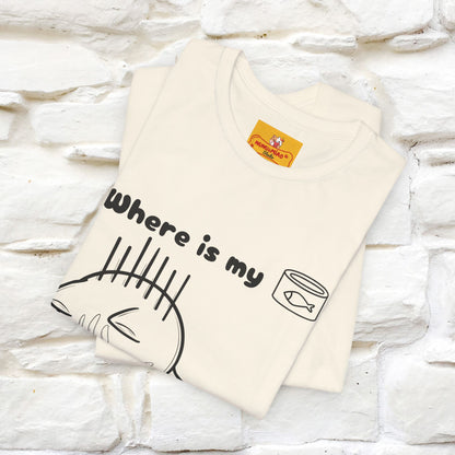 "Where Is My Tuna?" Cat T-Shirt | Nunu&Miao Studio - Nunu&Miao Studio