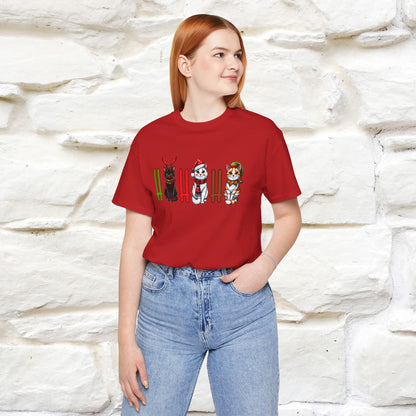 Hi Hi Hi Christmas T-Shirt | Festive Cat Christmas Shirt for Men & Women | 100% Cotton*