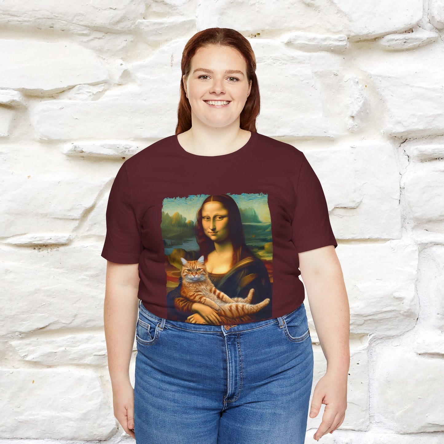 Mona Lisa’s Cat T-Shirt | Classic Art-Inspired Cat Tee for Men & Women | 100% Cotton*