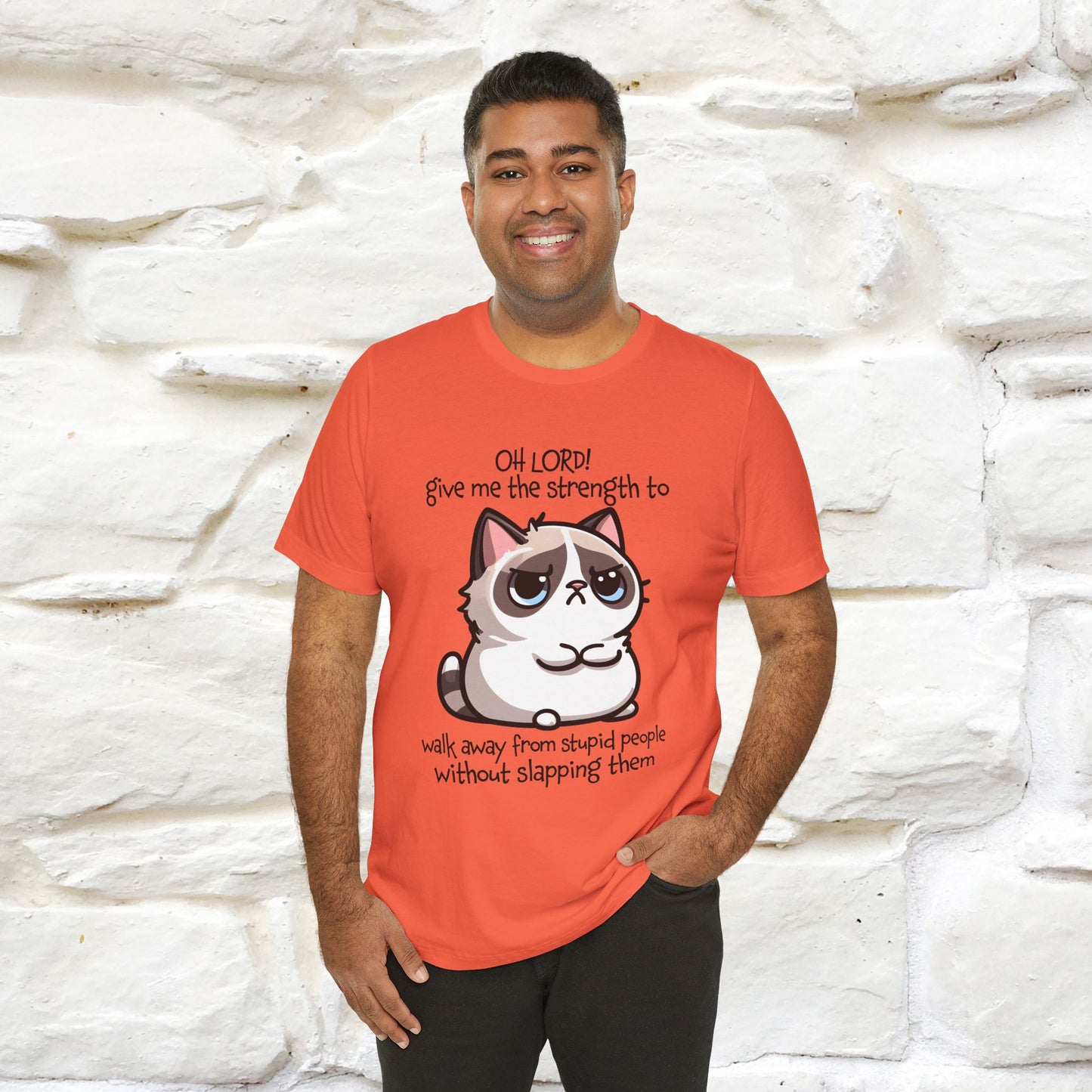 ''Oh Lord! Give Me Strength to ...'' Cat T-Shirt |  | Nunu&Miao Studio