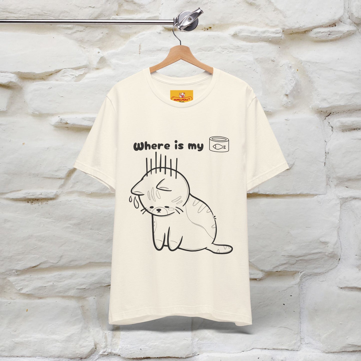 "Where Is My Tuna?" Cat T-Shirt | Nunu&Miao Studio - Nunu&Miao Studio
