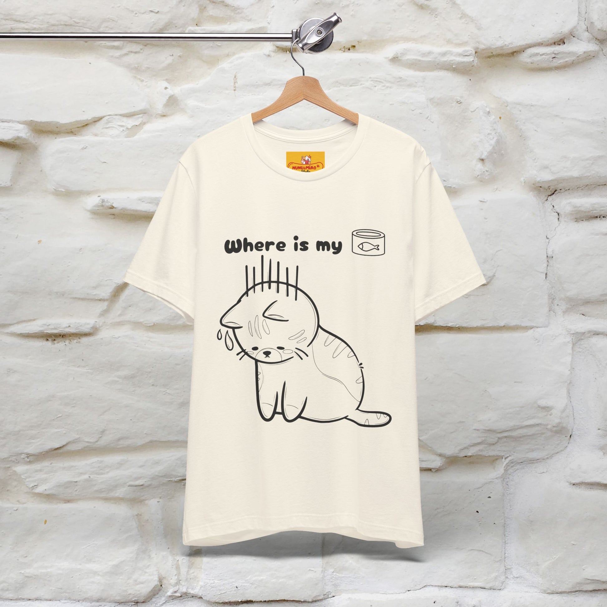 "Where Is My Tuna?" Cat T-Shirt | Nunu&Miao Studio - Nunu&Miao Studio