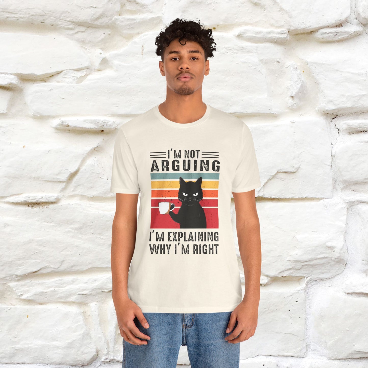 Non sto discutendo, sto spiegando perché ho ragione T-shirt con gatto per uomo e donna | 100% cotone* Maglietta divertente