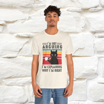 Non sto discutendo, sto spiegando perché ho ragione T-shirt con gatto per uomo e donna | 100% cotone* Maglietta divertente