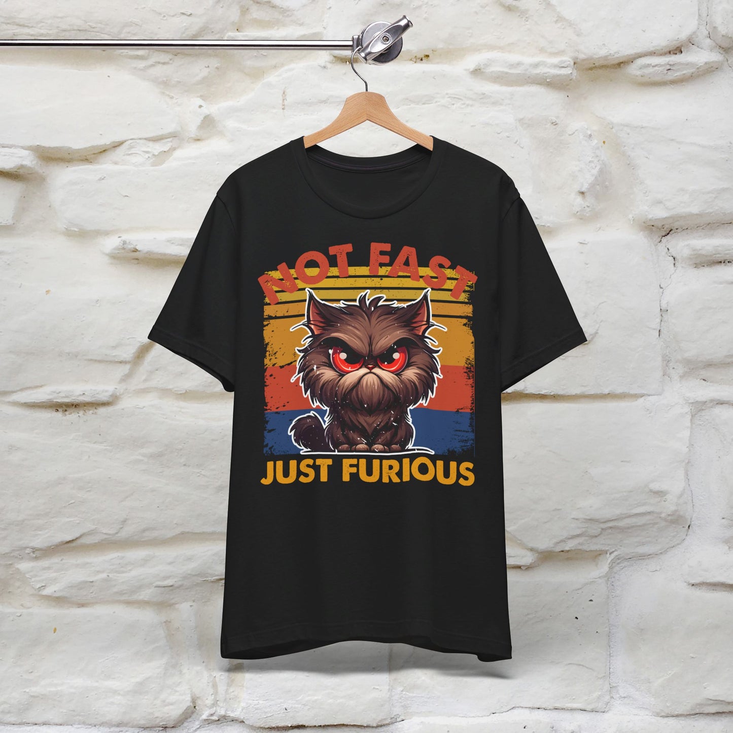 ''Not Fast Just Furious'' T-shirt for Man 100% Cotton* - Nunu&Miao Studio