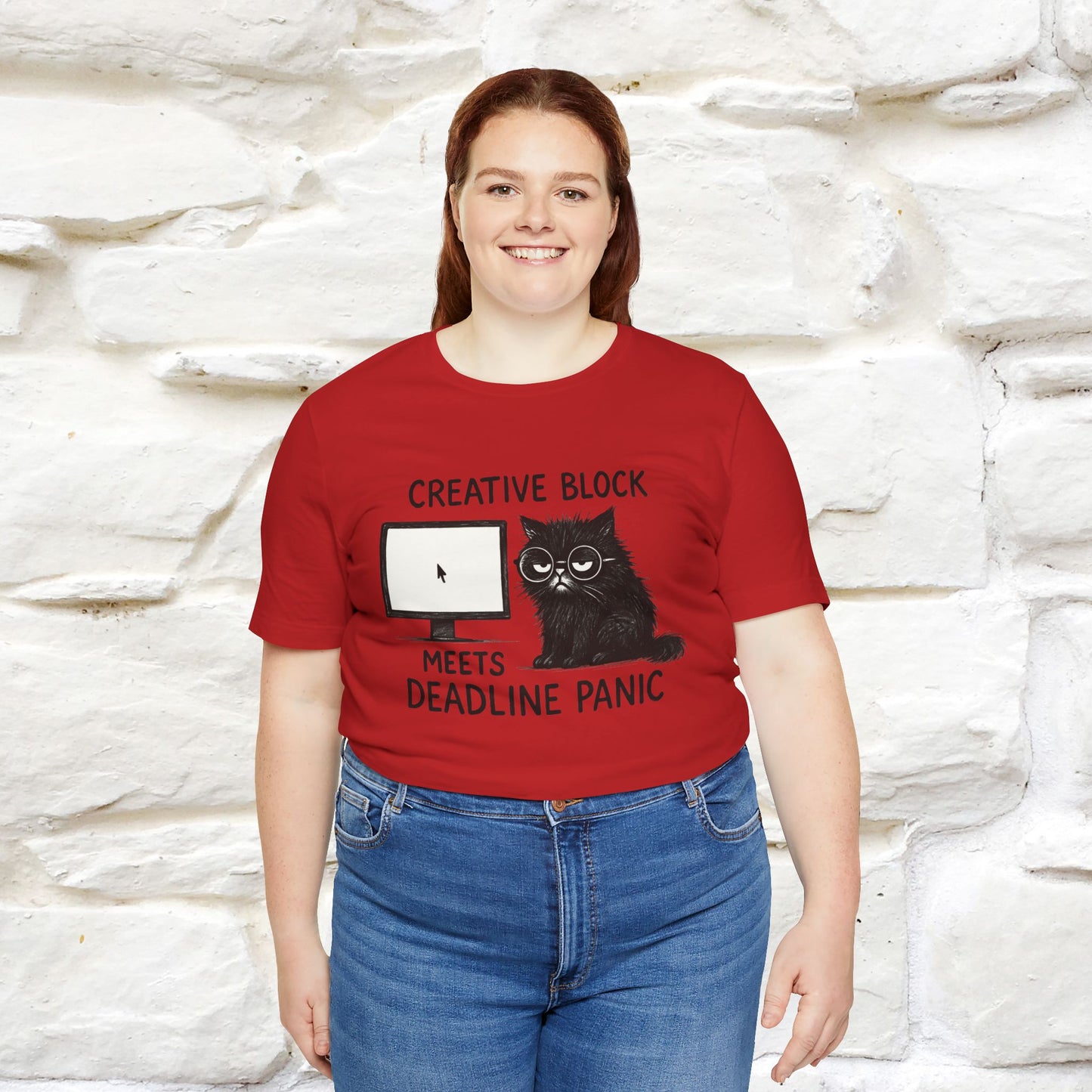 "Creative Block Meets Deadline..." |Cat T-Shirt | Nunu&Miao Studio