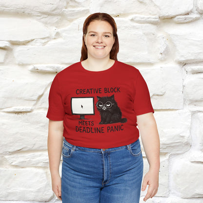 "Creative Block Meets Deadline..." |Cat T-Shirt | Nunu&Miao Studio