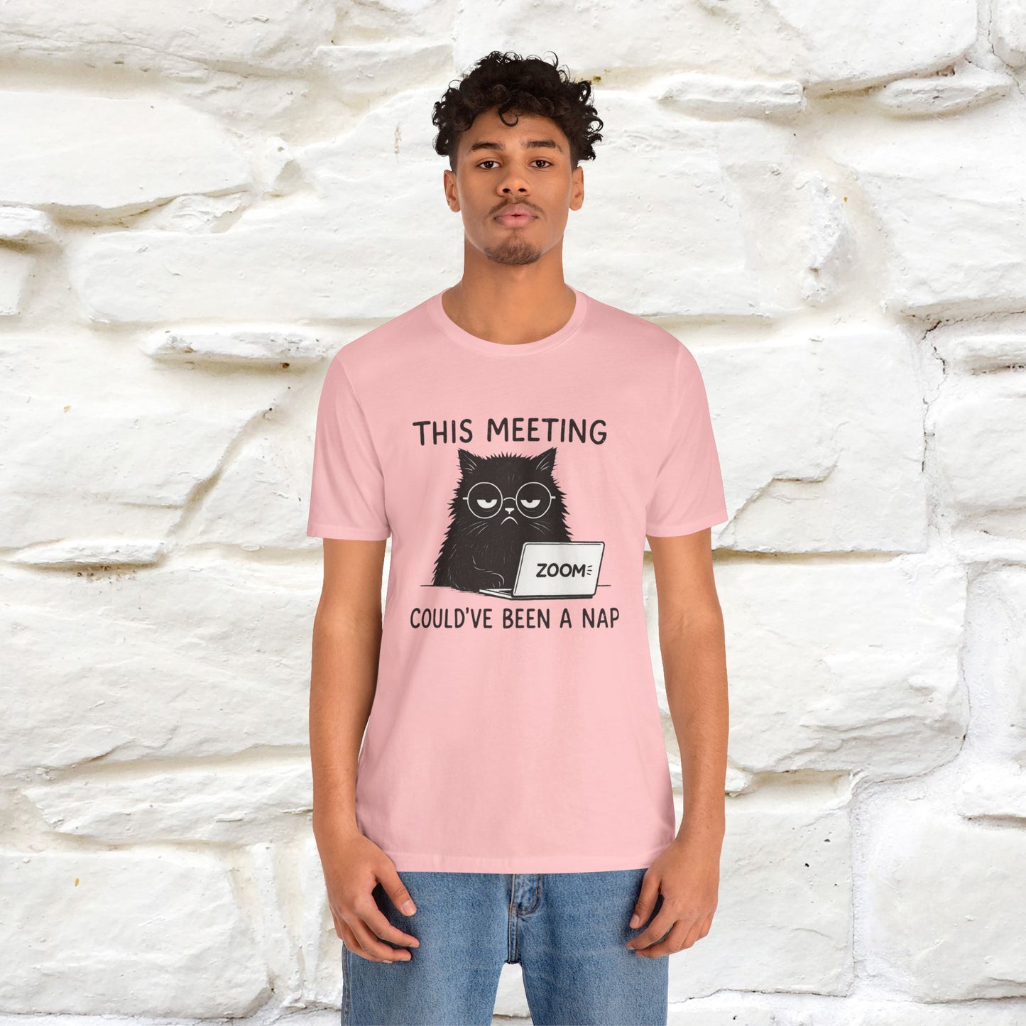 "This Meeting Could've Been a Nap" | Sarcastic Cat T-Shirt | Nunu&Miao Studio
