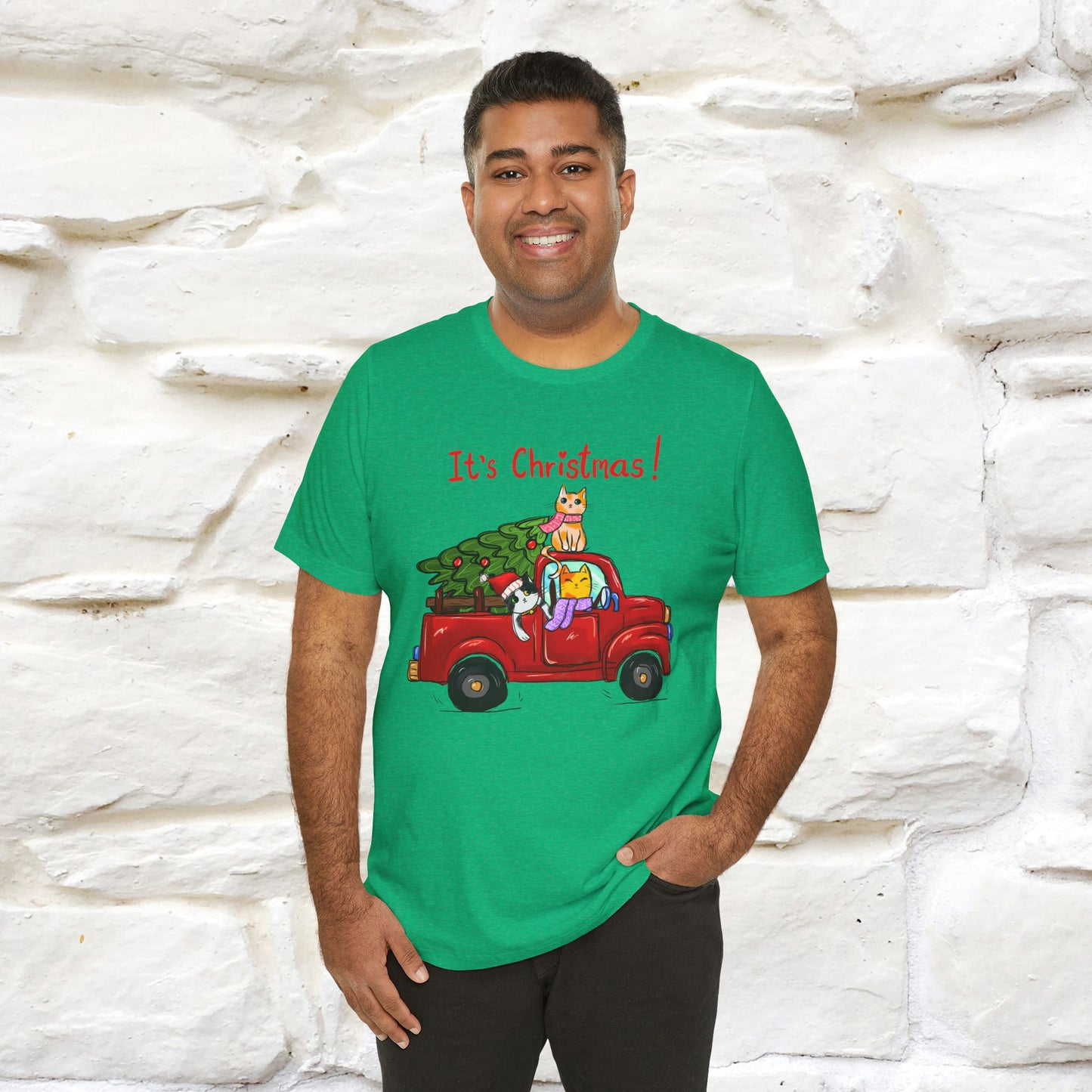 It's Christmas | Festive Cat Christmas Shirt for Men & Women | 100% Cotton*