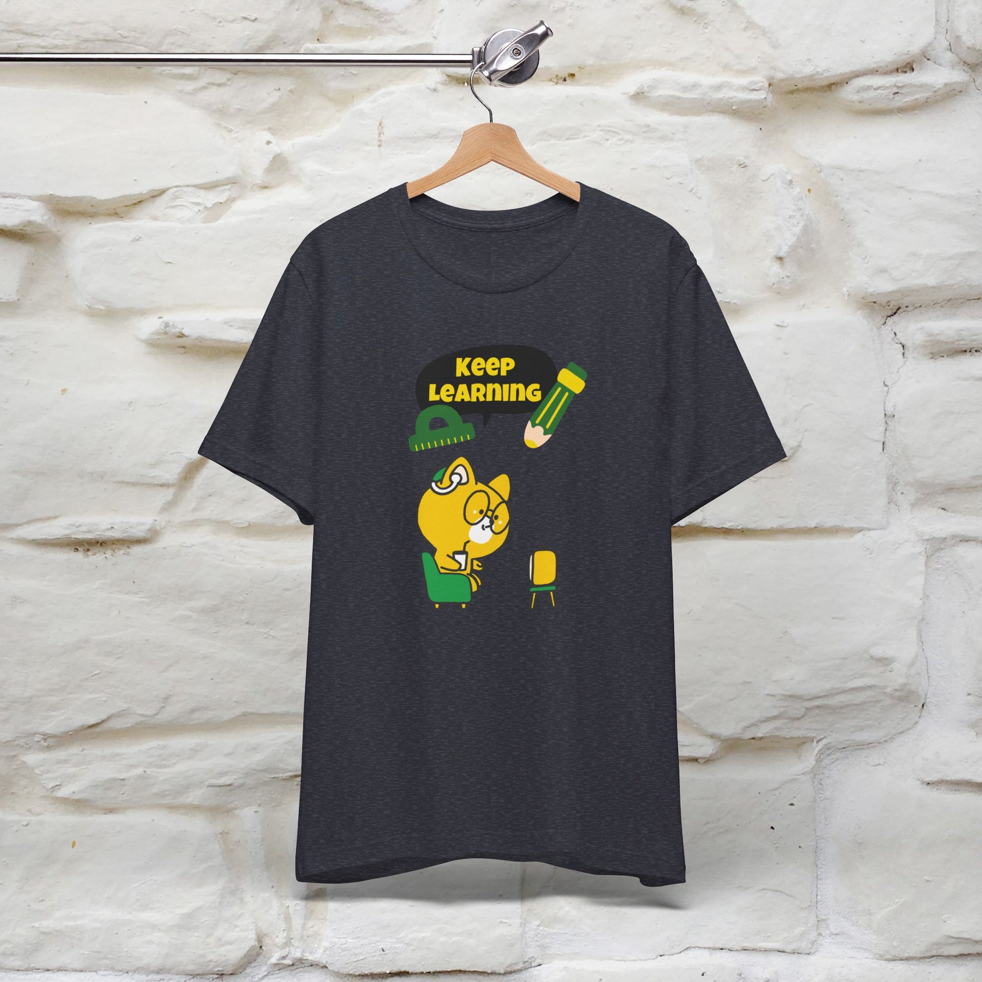 ''Keep Learning'' T-shirt for Man 100% Cotton* - Nunu&Miao Studio