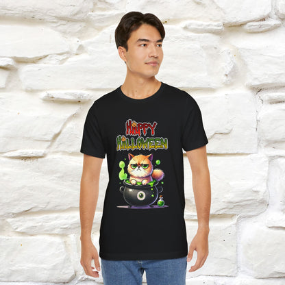 "Angry Cat Happy Halloween" Cat  T-shirt |Nunu&Miao Studio