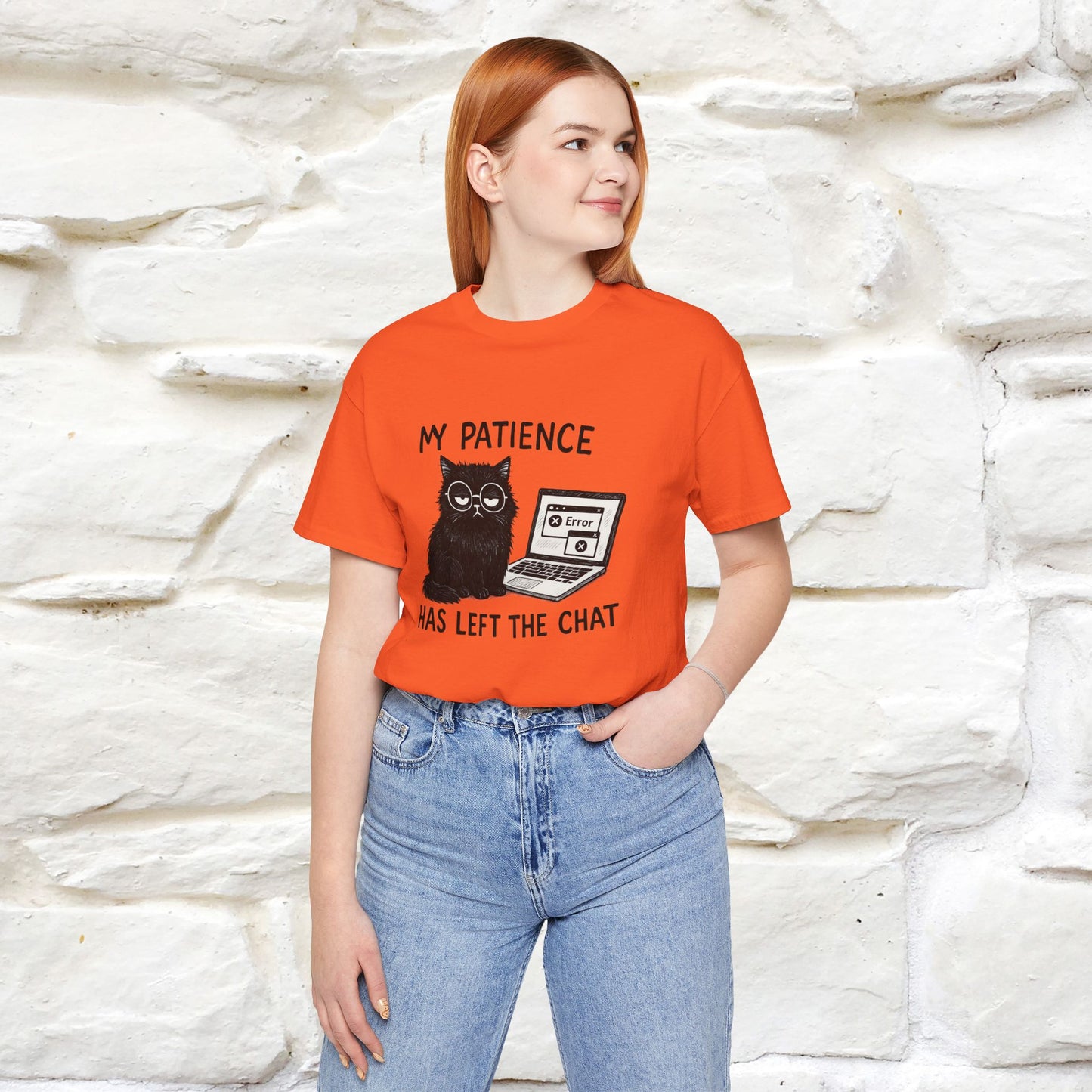 "My Patience Has Left The Chat" |Cat T-Shirt | Nunu&Miao Studio