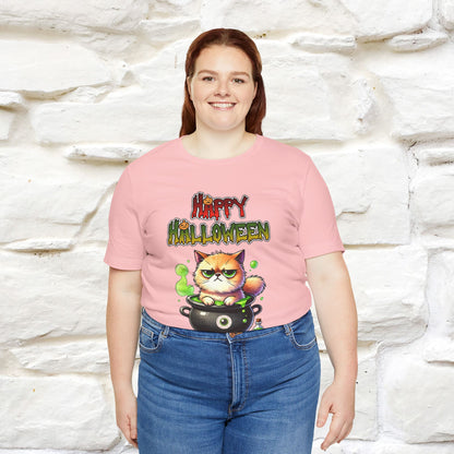 "Angry Cat Happy Halloween" Cat  T-shirt |Nunu&Miao Studio