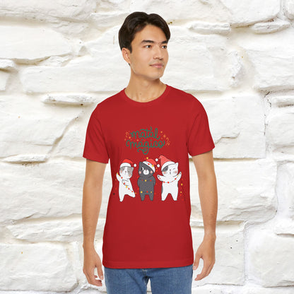 "Natal Magico" Cat T-shirt for Men & Women | 100% Cotton* 🐾 | Magical Holiday Cat Tee