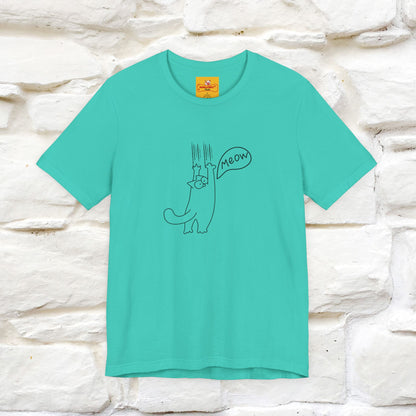 "Meow Meow Meow" Cat T-Shirt | Front & Back Design | Nunu&Miao Studio