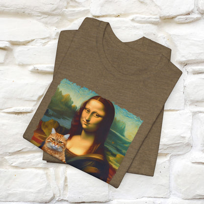 Mona Lisa’s Cat T-Shirt | Classic Art-Inspired Cat Tee for Men & Women | 100% Cotton