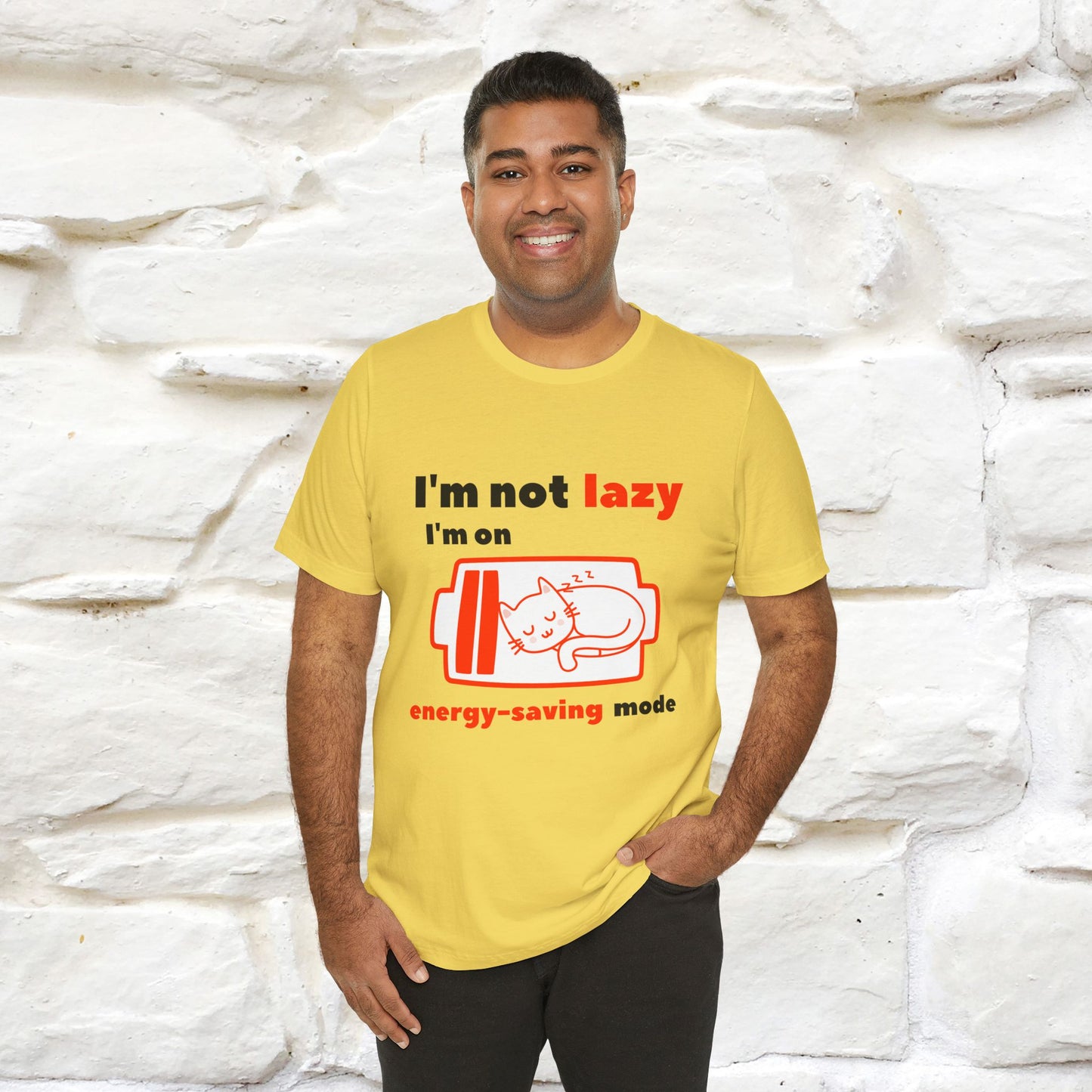 ''I am Not Lazy...'' Cat T-Shirt | Nunu&Miao Studio