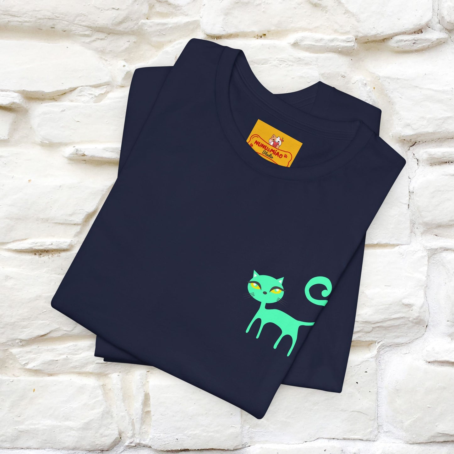 "Move Foreward Good Things Are Up Head" Cat T-Shirt| Front & Back Design | Nunu&Miao Studio