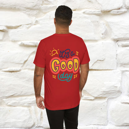 ""It's A Good Day" Cat T-Shirt| Front & Back Design | Nunu&Miao Studio
