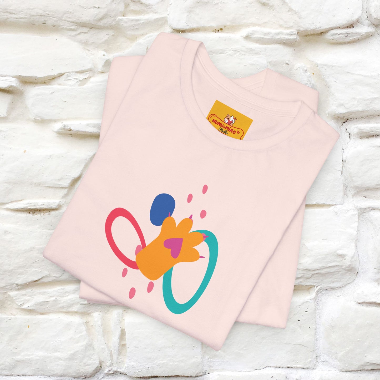 ''The Power Of Meow'' Cat T-Shirt Front and Back Design | Nunu&Miao Studio