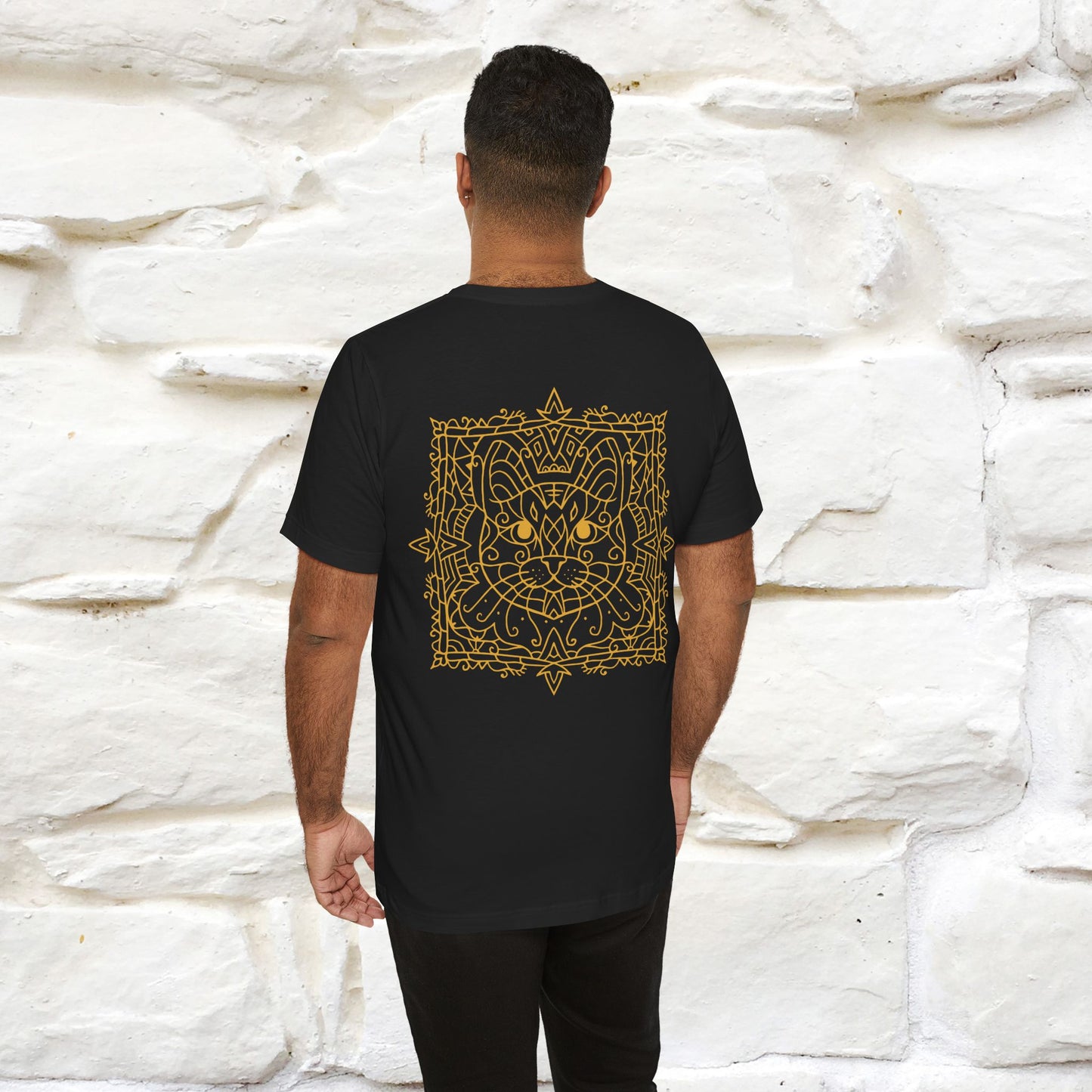 "Mandala Cat'' Cat T-Shirt Front and Back Design | Nunu&Miao Studio