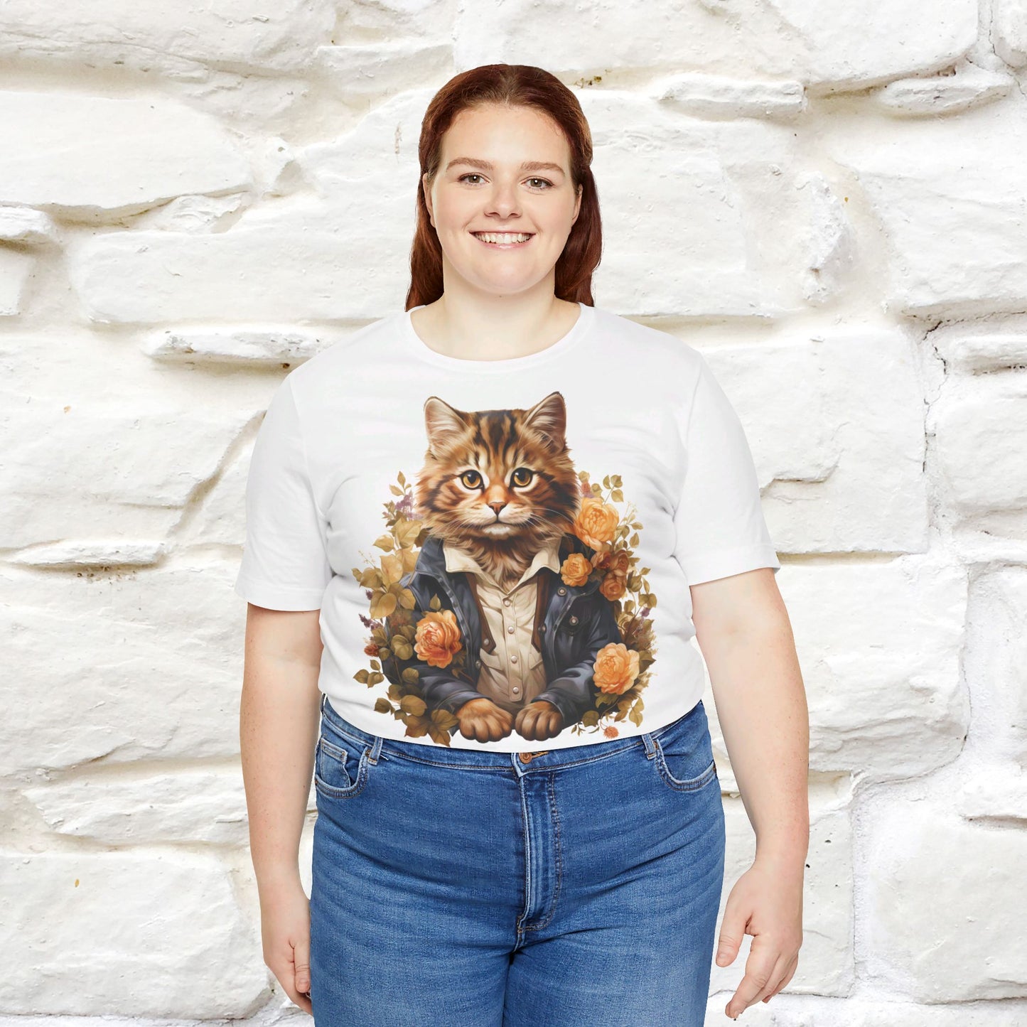 ''Garden Guardian'' Cat T-shirt for Women 100% Cotton* - Nunu&Miao Studio