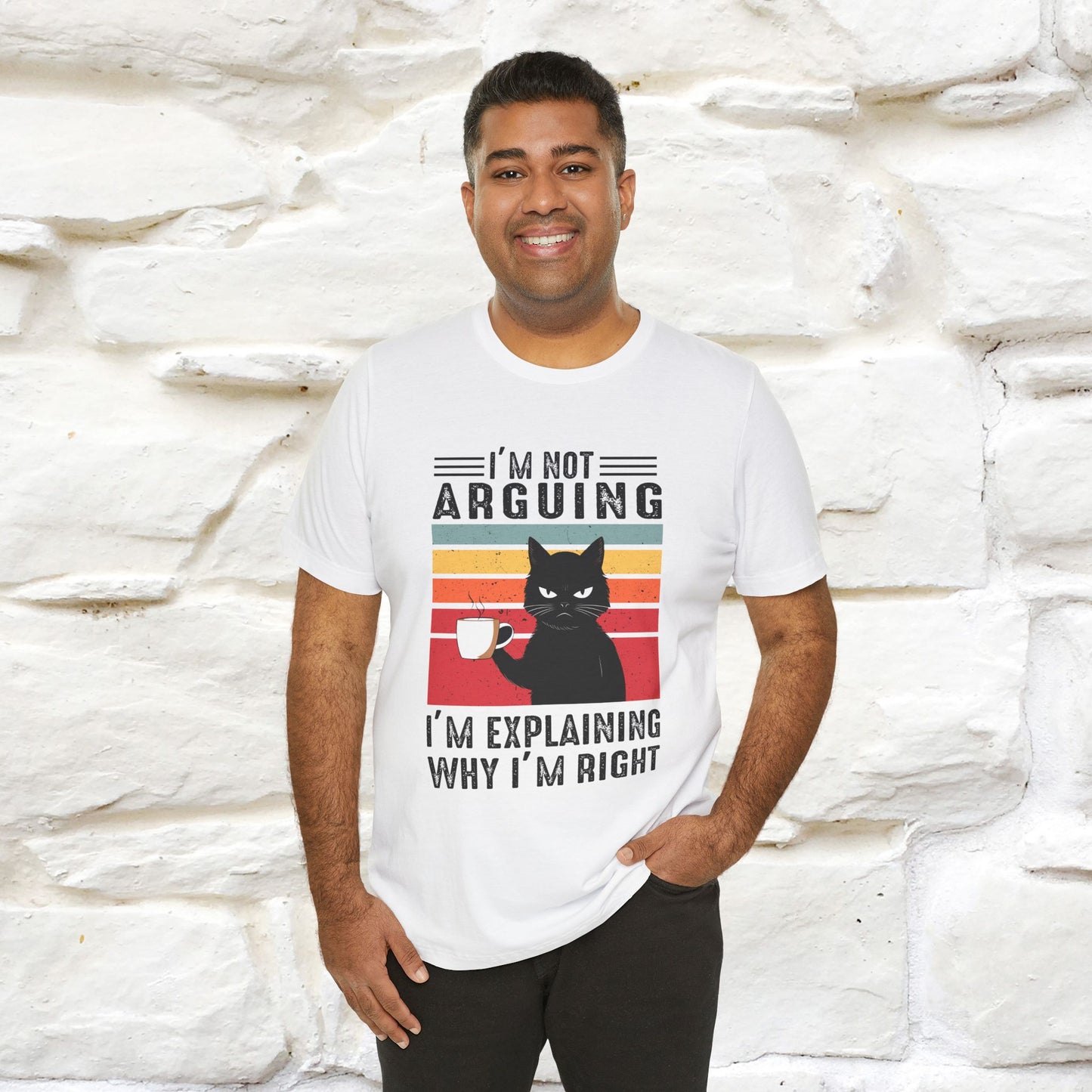 Non sto discutendo, sto spiegando perché ho ragione T-shirt con gatto per uomo e donna | 100% cotone* Maglietta divertente