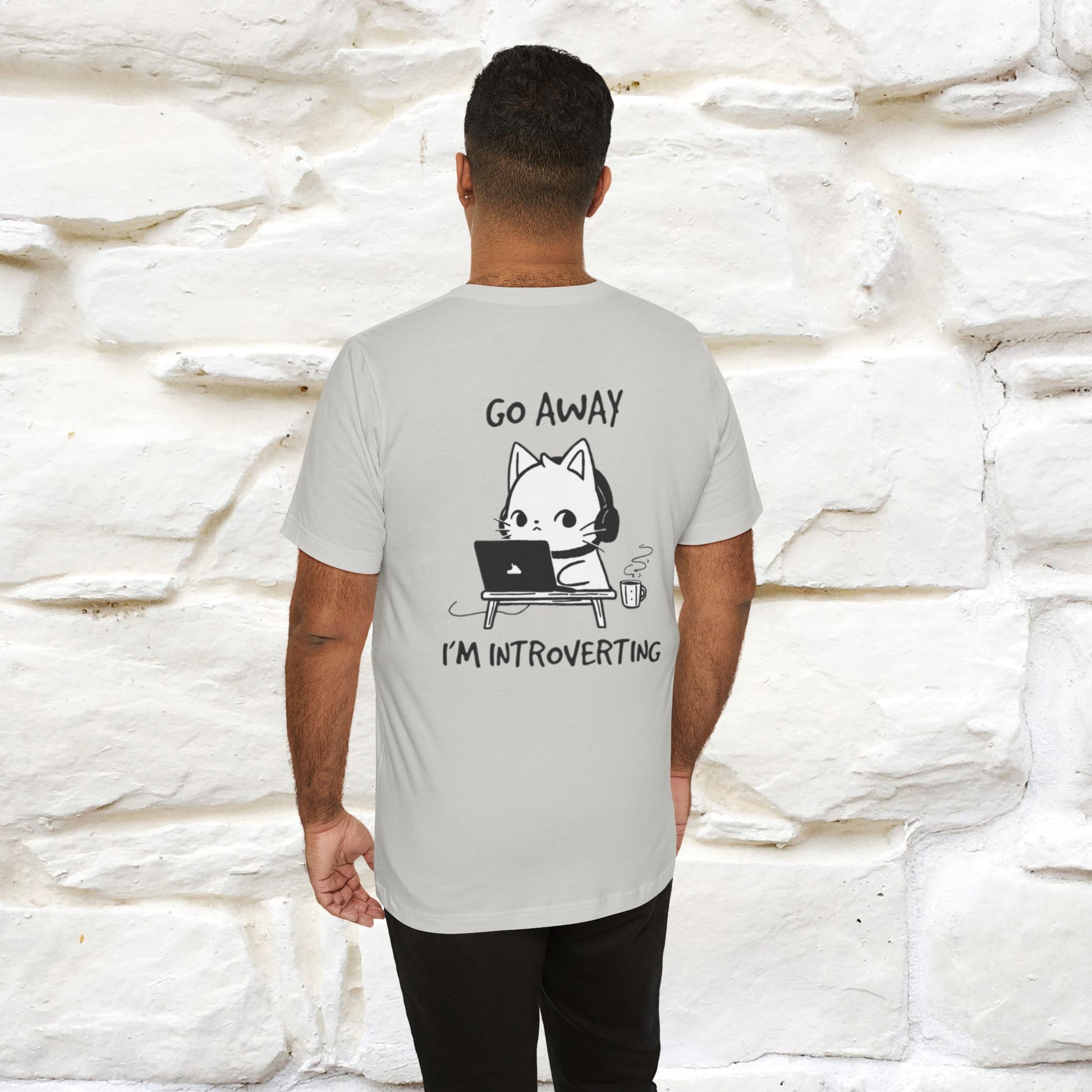 ''Go Away, I’m Introverting'' Cat T-Shirt | Nunu & Miao Studio - Nunu&Miao Studio