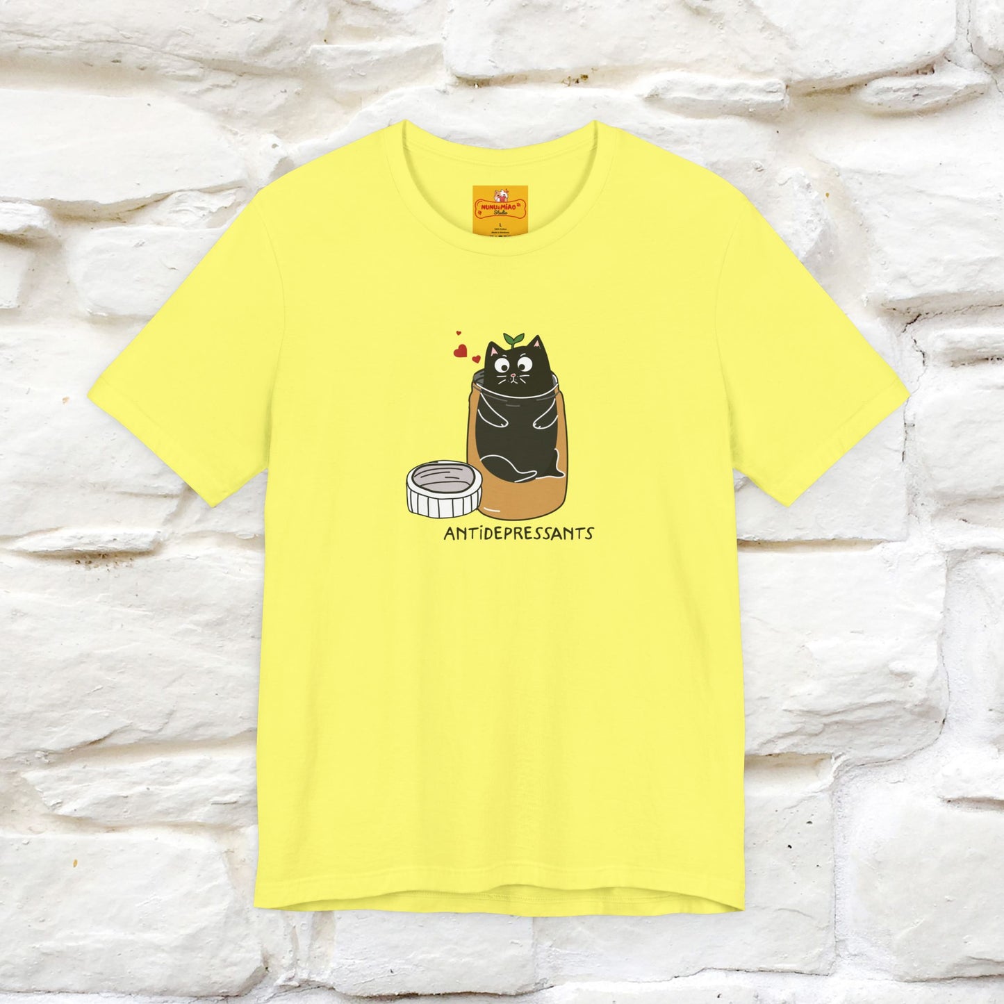 "Antidepressants" Cat T-Shirt | Front & Back Design | Nunu&Miao Studio