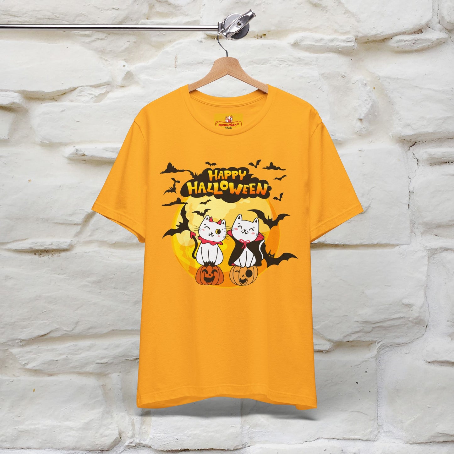"Happy Halloween Cat Couple " Cat  T-shirt |Nunu&Miao Studio
