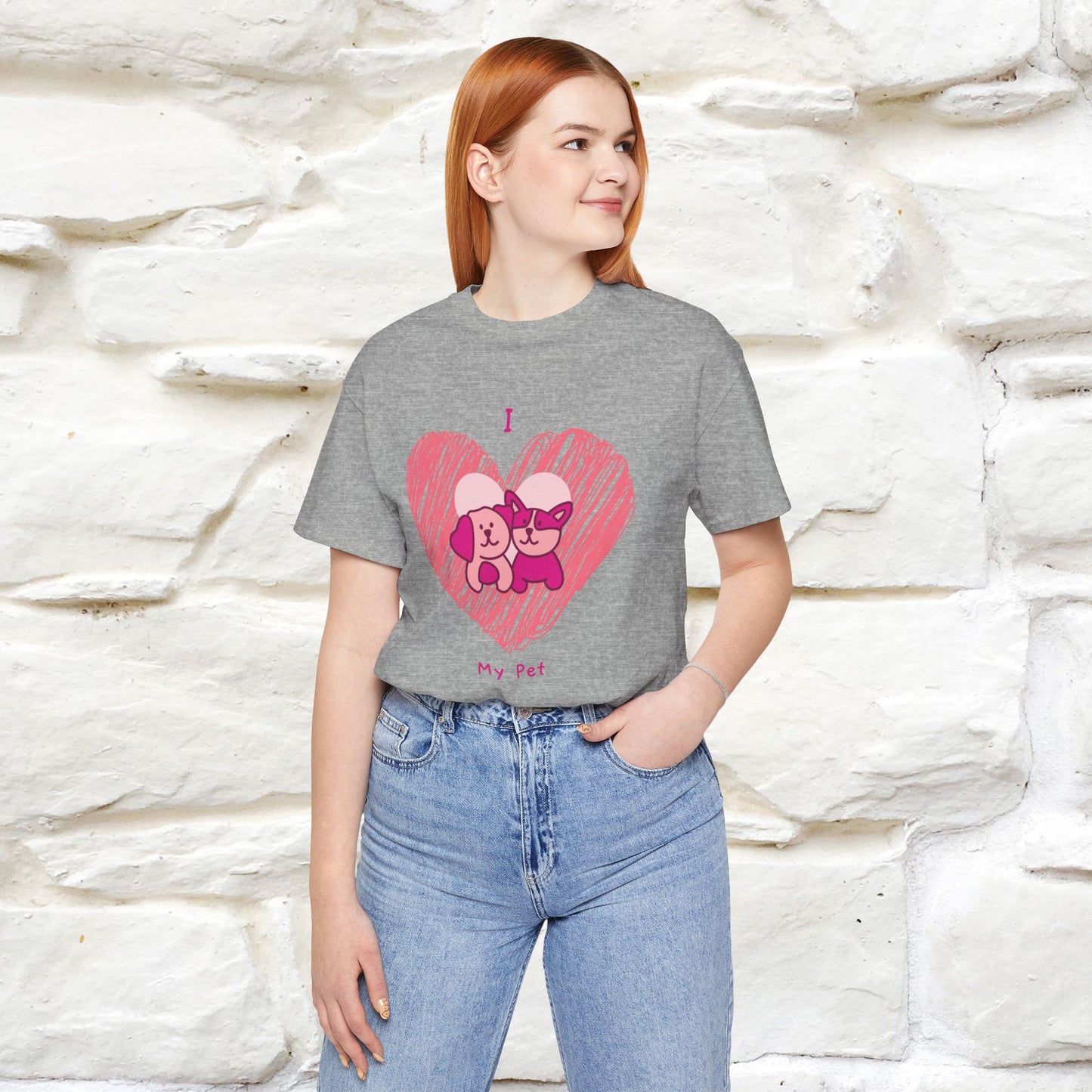 "I Love My Pet" Cat T-Shirt for Men & Women | 100% Cotton* | Celebrate Your Furry Friends