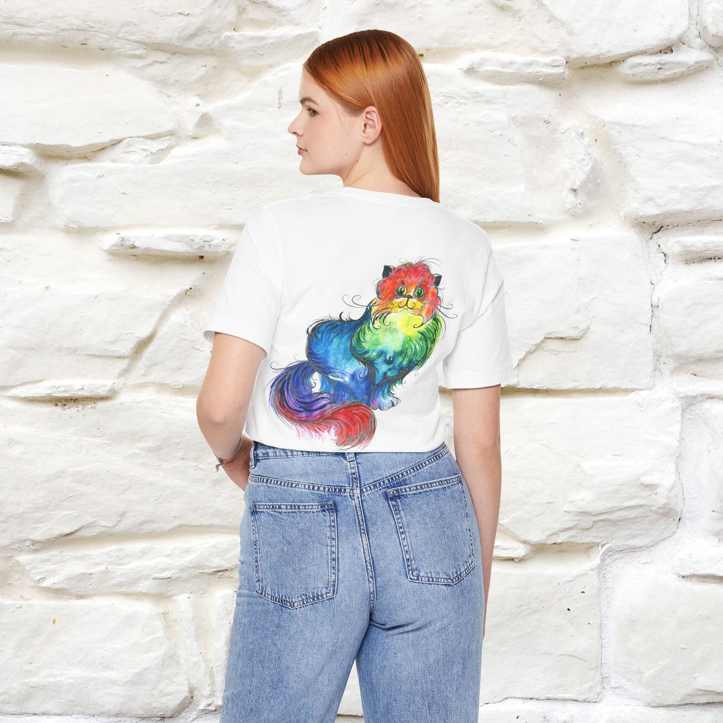 "Il Pittore'' Cat T-Shirt Front and Back Design | Nunu&Miao Studio