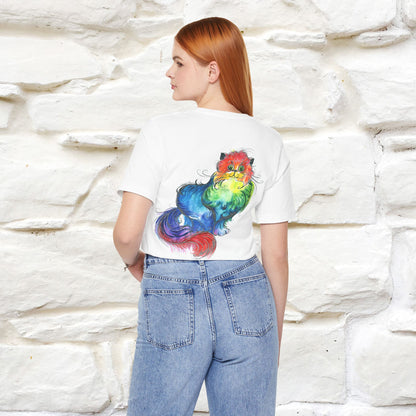 "Il Pittore'' Cat T-Shirt Front and Back Design | Nunu&Miao Studio