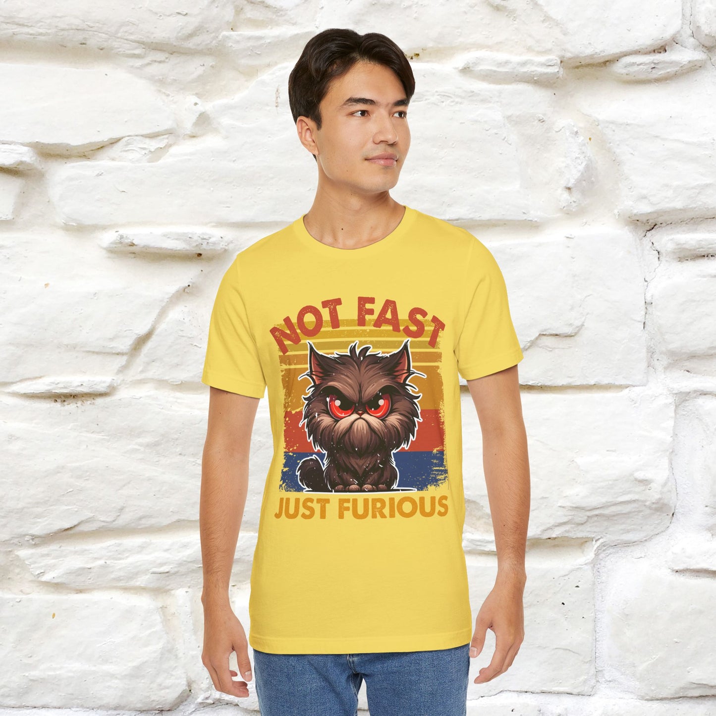 Not Fast, Just Furious |  Sarcastic Cat T-Shirt | Nunu&Miao Studio