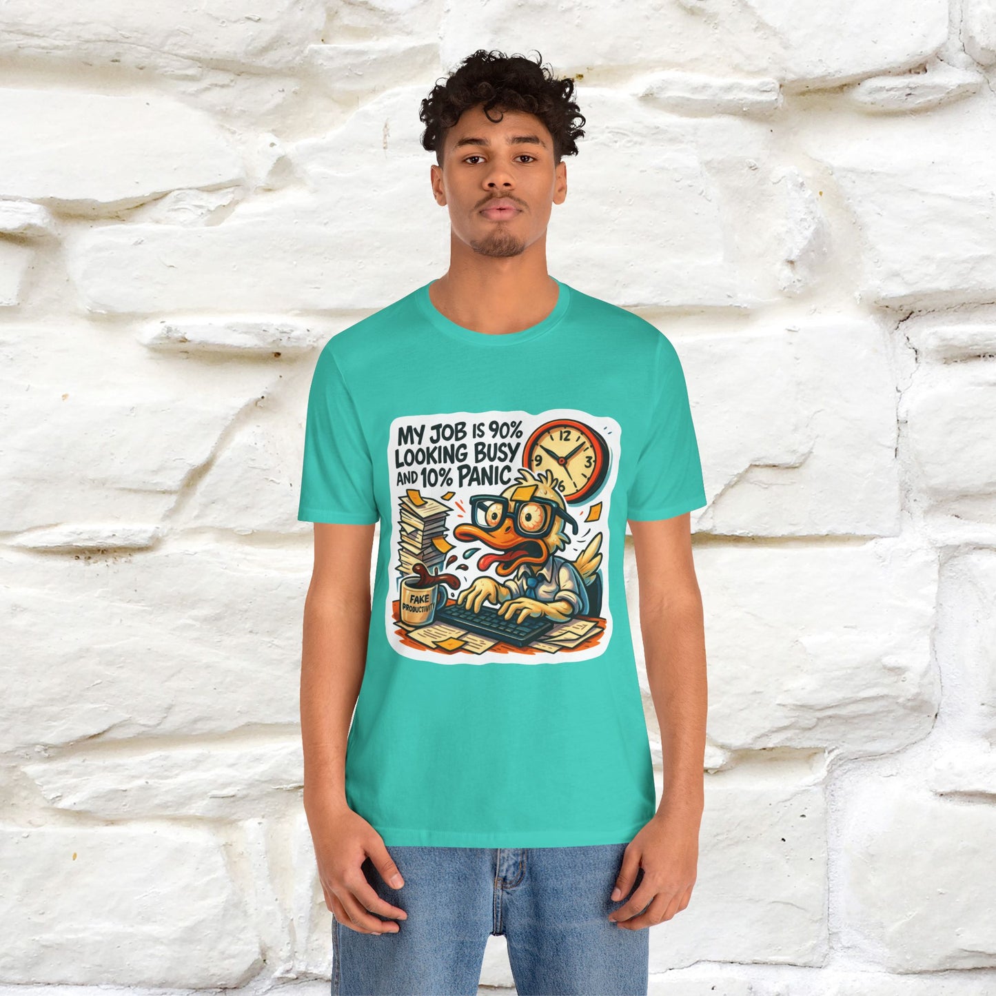 '' My Job is 90% Looking Busy ... |  Sarcastic T-Shirt | Nunu&Miao Studio