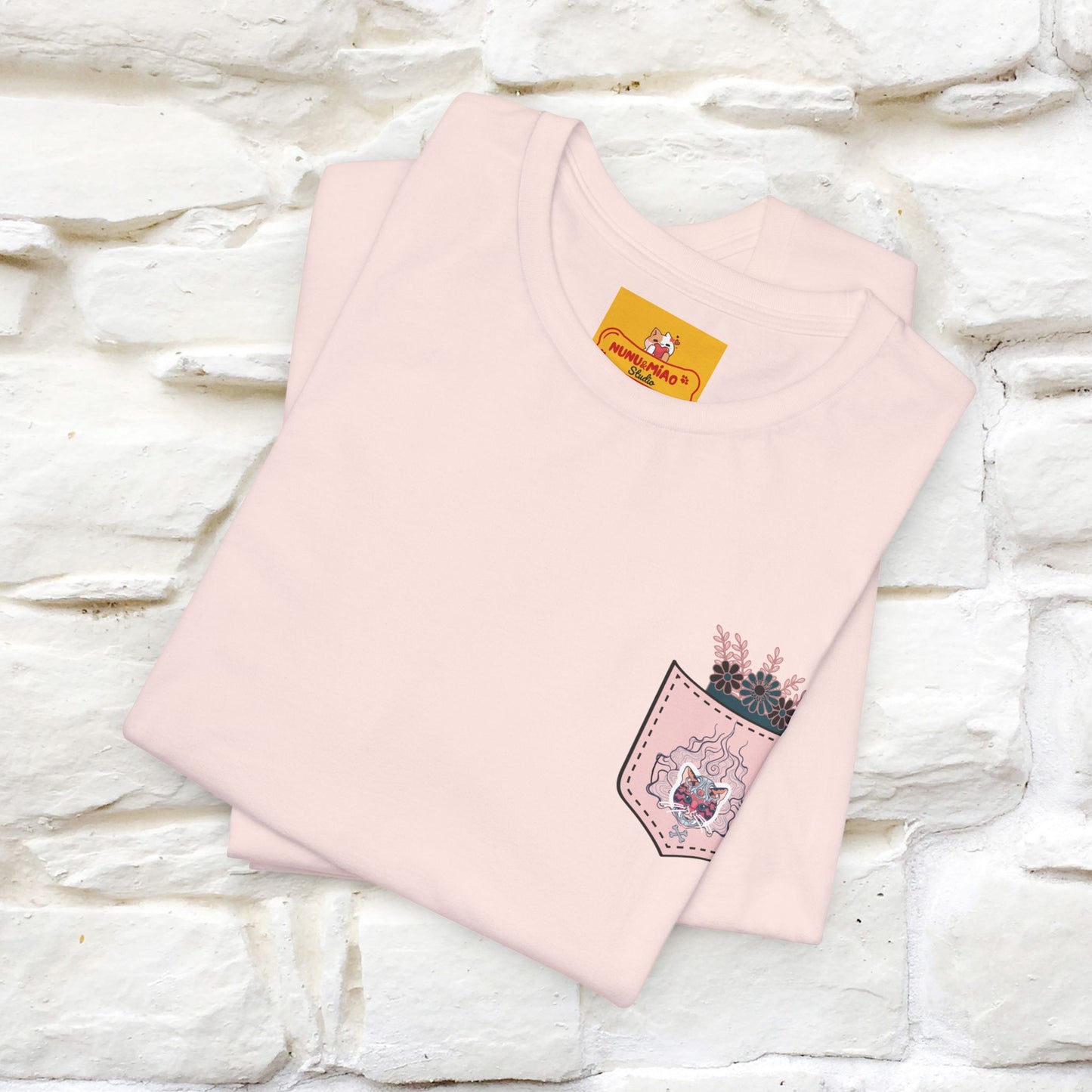 ''Air Fire Cat'' | Cat T-Shirt Front and Back Design | Nunu&Miao Studio