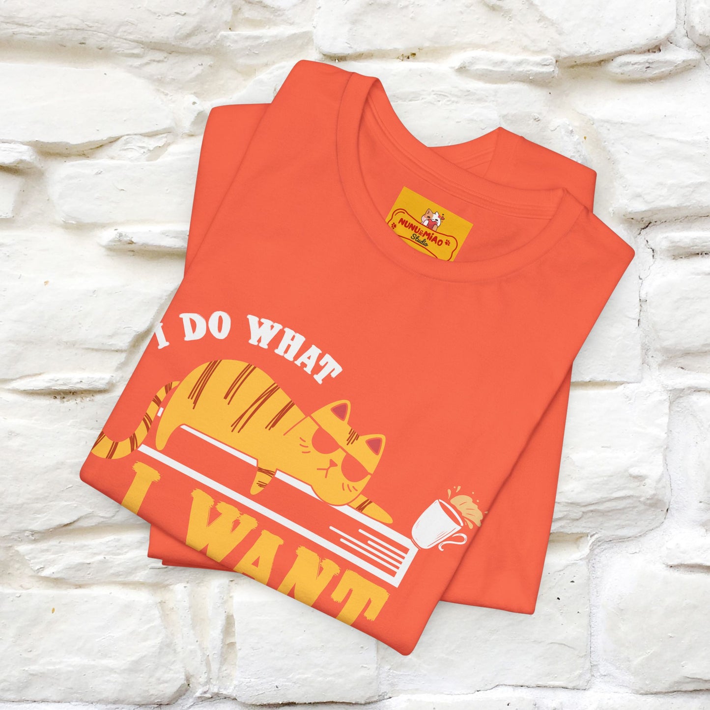 "I Do What I Want" Cat T-Shirt | Nunu & Miao Studio