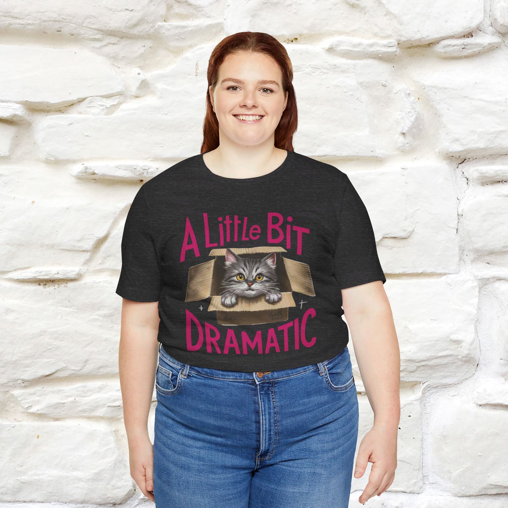 ''A Little Bit Dramatic'' CatT-shirt for Women 100% Cotton* - Nunu&Miao Studio