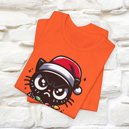 Is This Jolly Enough? | Funny Cat Christmas Shirt for Men & Women | 100% Cotton