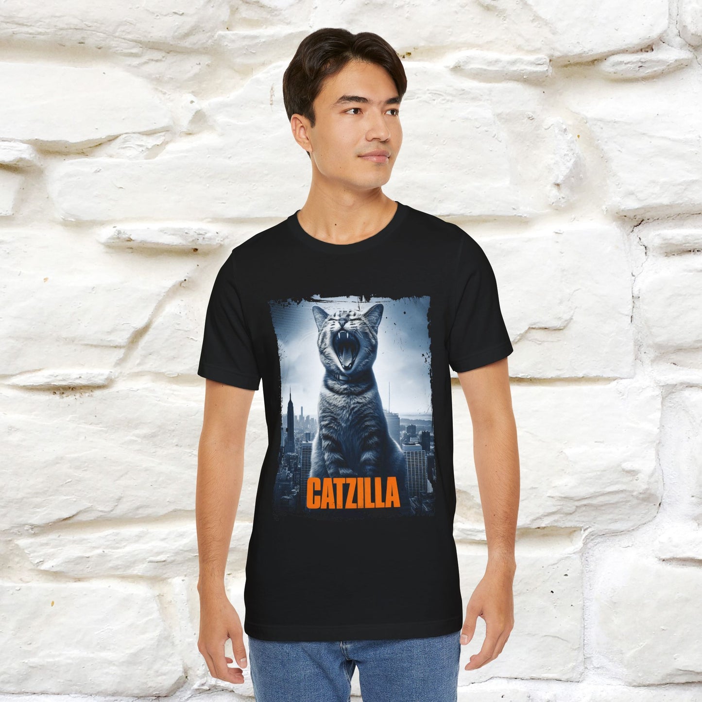 Catzilla T-Shirt | Fun Monster Cat Tee for Men & Women | 100% Cotton*