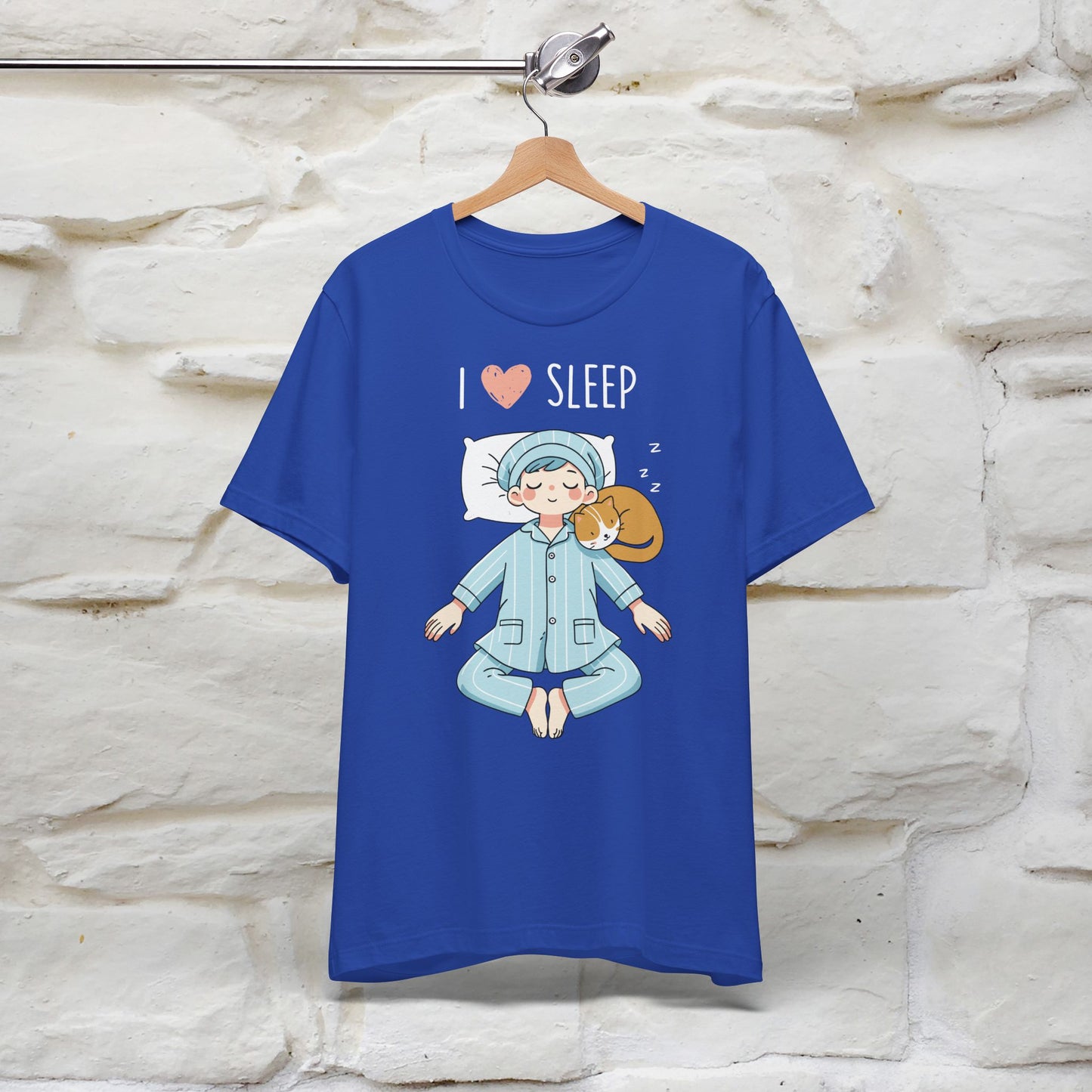 "I Love Sleep" Cute Cat T-Shirt for Men & Women | 100% Cotton* 🐾