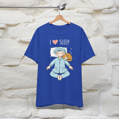 "I Love Sleep" Cute Cat T-Shirt for Men & Women | 100% Cotton* 🐾