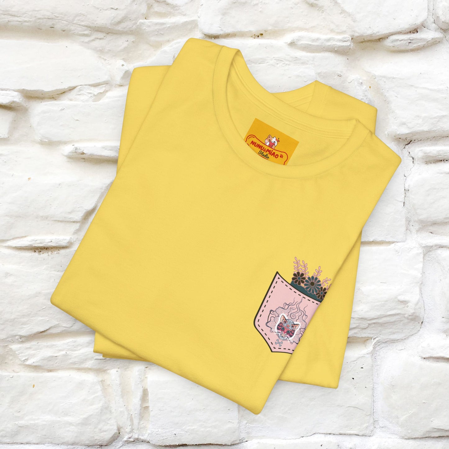 ''Air Fire Cat'' | Cat T-Shirt Front and Back Design | Nunu&Miao Studio