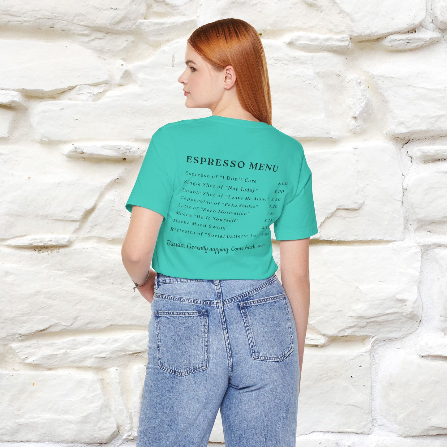 "More Espresso Less Depresso" |Cat T-Shirt | Nunu&Miao Studio