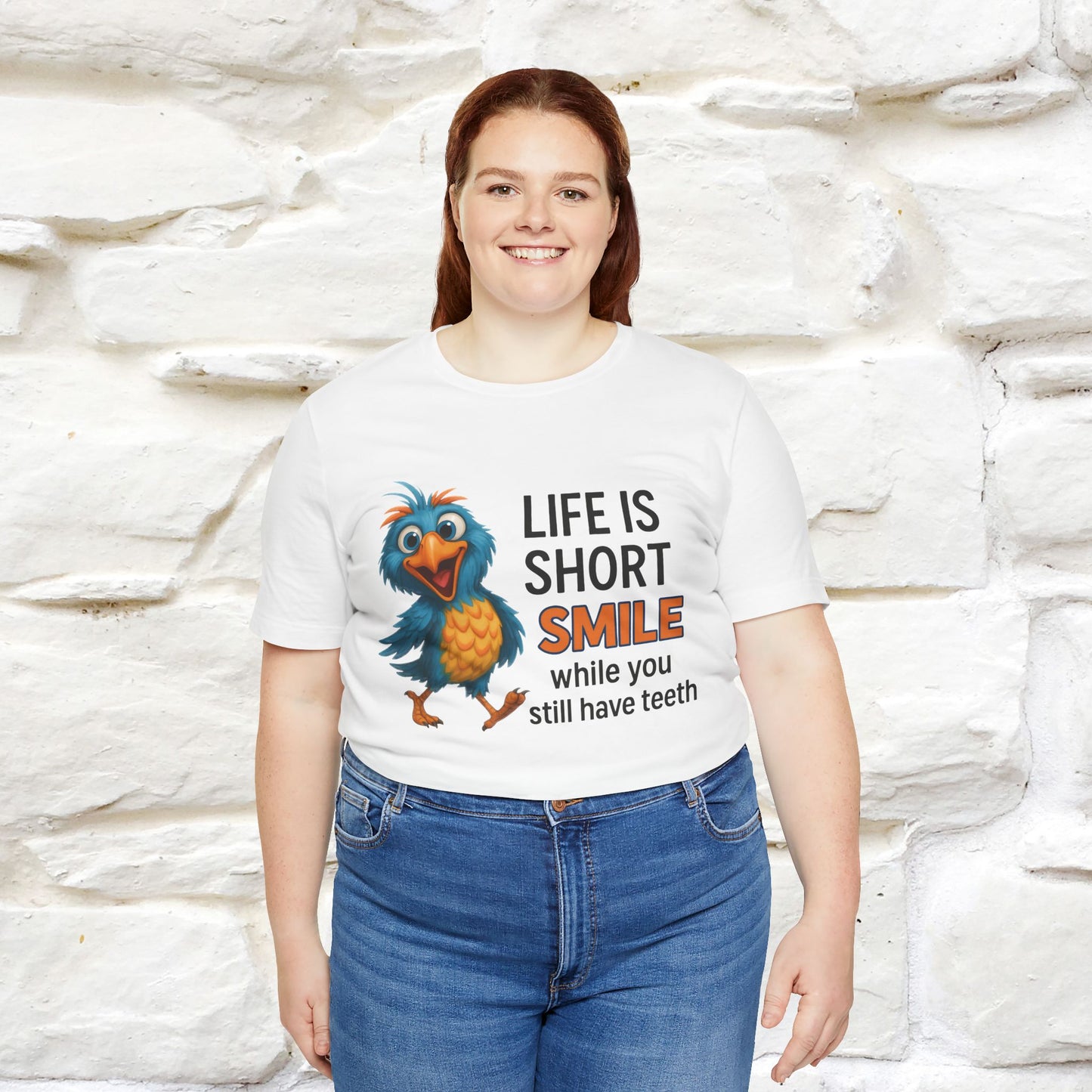 "Life Is Short Smile While ..." |Funny T-Shirt | Nunu&Miao Studio